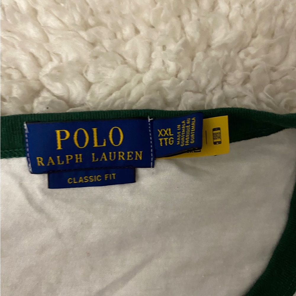 Ralph Lauren White Tee with Bear Graphic - Picture 4 of 4